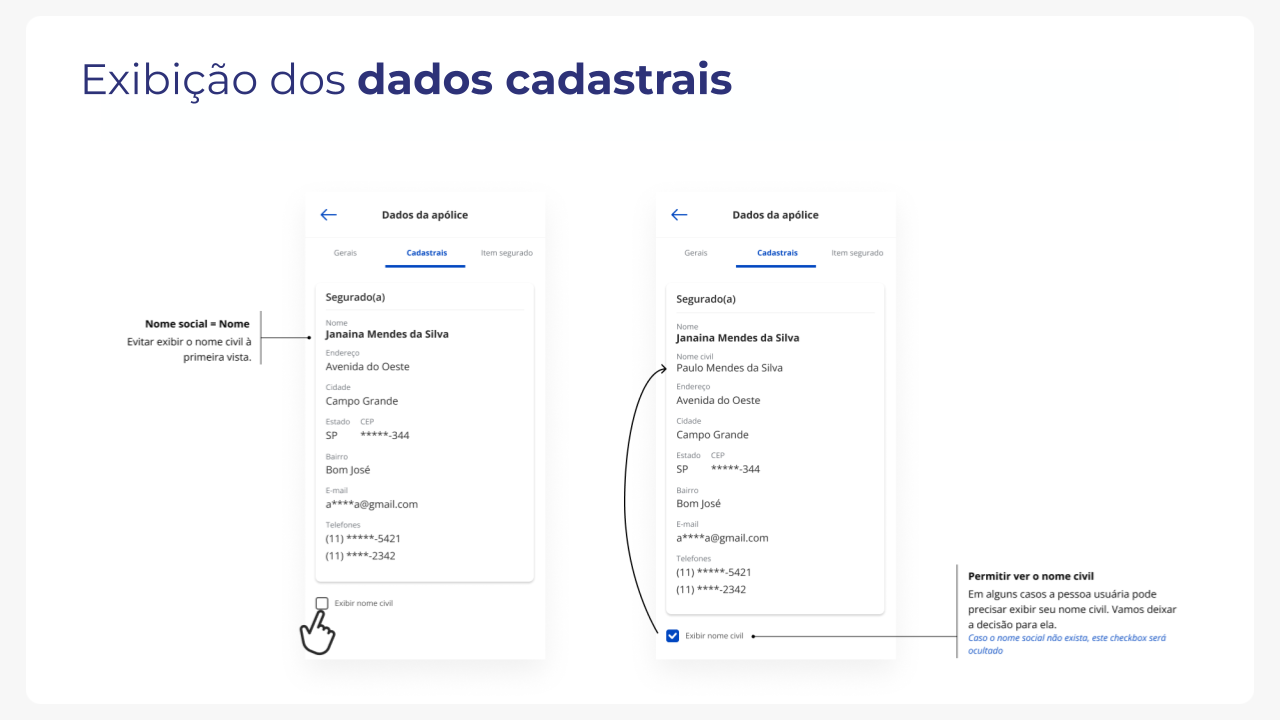 Registro visual 9 do projeto Nome social